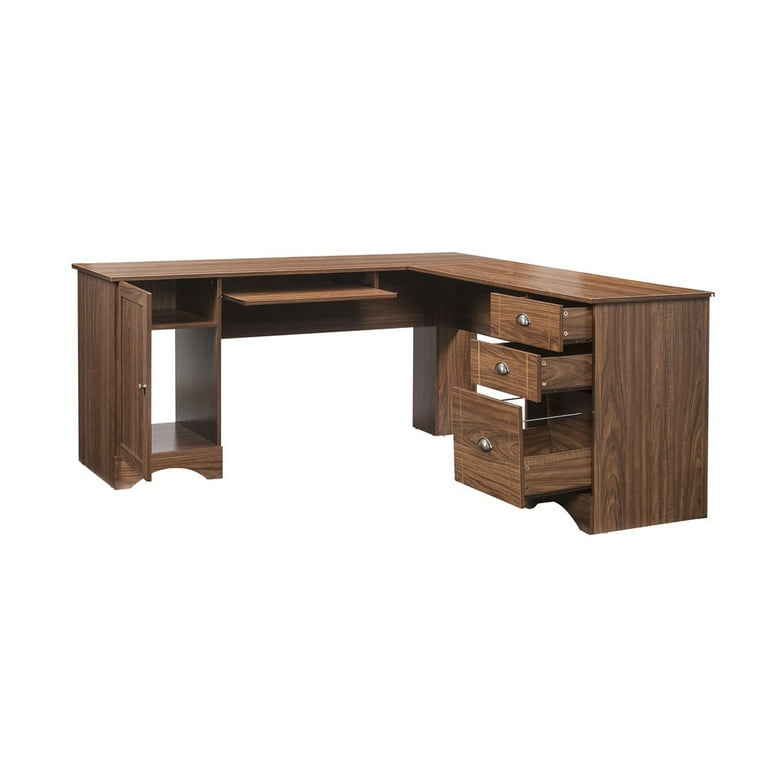 Spacious Wooden PC Laptop Computer Desk