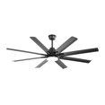 thumbnail image 1 of 66 Inch Modern Ceiling Fan With Dimmable Led Light 8 ABS Blades Smart Remote Control Reversible DC Motor Black For Home Office, 1 of 5