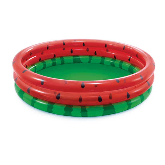 66-Inch Round Inflatable Outdoor Kids Swimming and Wading Watermelon Pool for Ages 2 and Up