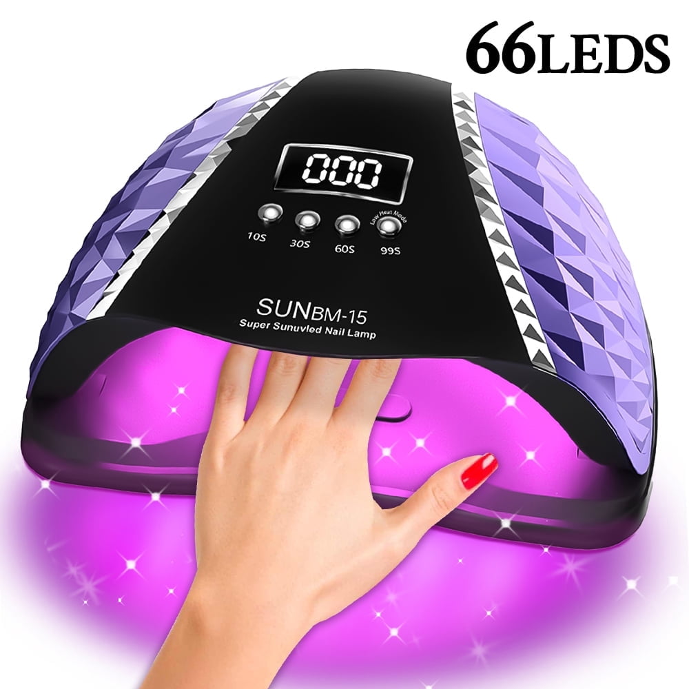 66 LED UV LED Nail Lamp with Auto Motion Sensor, Professional Nail Dryer Light Cabin for Gel Nail Polish, Manicure Lamp for Salon & Home Use