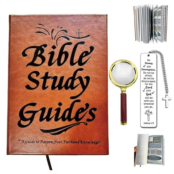 66-Page Bible Study Guide,Bible Study Notebook for Beginners,Daily Devotional Journal,Daily Scripture Quotes, Religious Faith-Based Notebook, Strengthens Faith Prayer Reflections, Christian Gift