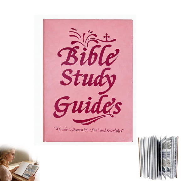 66-Page Bible Study Guide for Women, Year-Long Daily Devotional Journal with Scripture Quotes & Prompts, Christian Prayer Book for Spiritual Growth & Deepening Faith, Beginner-Friendly