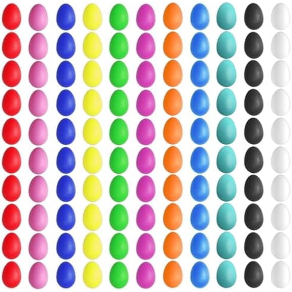 66 Pcs Plastic Egg Shakers Easter Egg Shaker Percussion Musical Maracas Eggs Plastic Easter Egg for Kids Toys Learning DIY Painting(11 Colors)$$Music