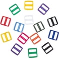 thumbnail image 1 of 66 Pcs Plastic Slides Buckle 11 Colors Rectangle Slide Buckles for Strap Fastener Backpack Belt Crafts Sewing Making Mixed Color 1box, 1 of 7