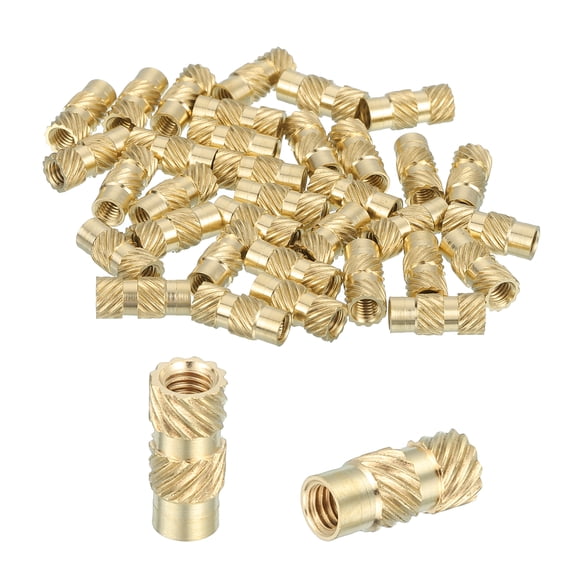 66 Pcs Threaded Inserts, M3 Brass Heat Set Insert for 3D Printing, M3x4.5x10mm