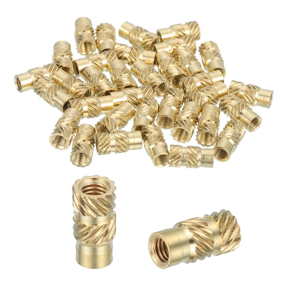 66 Pcs Threaded Inserts, M3 Brass Heat Set Insert for 3D Printing, M3x4.5x9mm