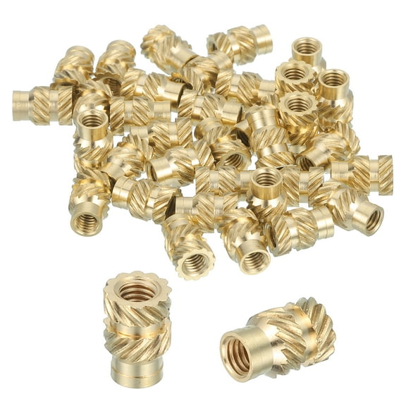 66 Pcs Threaded Inserts, M3 Brass Heat Set Insert for 3D Printing, M3x5x7.5mm