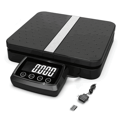 66 Pound Digital Shipping Postal Scale, Black, Including Product Manual and Adapter, Suitable for Warehouses, Homes, Office Spaces, and Courier Companies$$Office