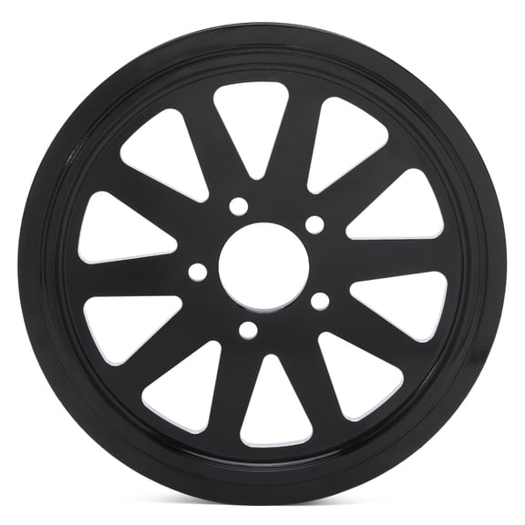 66 Tooth 24mm Spoke Rear Pulley for Harley Heritage Softail Classic FLSTC Slim FLS Fatboy Fat Boy FLSTF Deluxe Deuce 2012-2020 2013 2014 2015 2016 2017 2018 2019 Gloss Black Aluminum A356