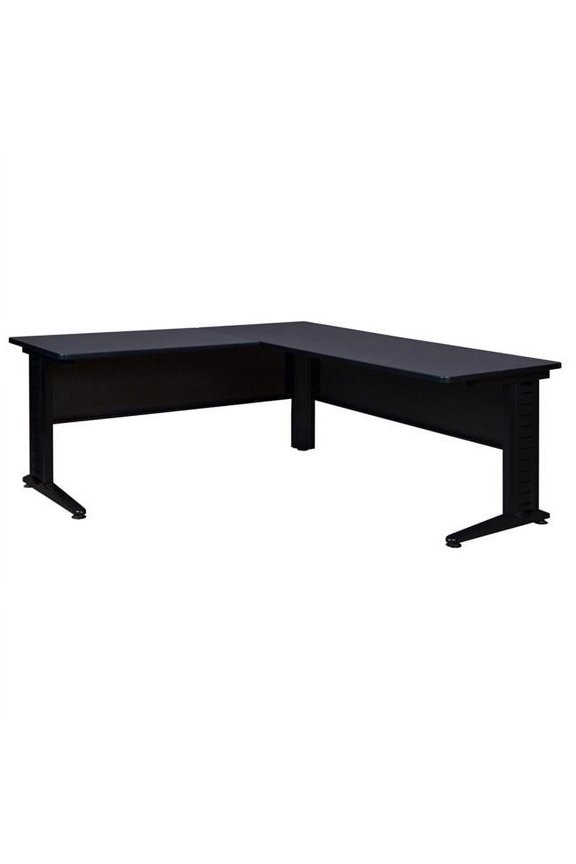 66 in. Fusion L-Desk Shell with 48 in. Return, Grey