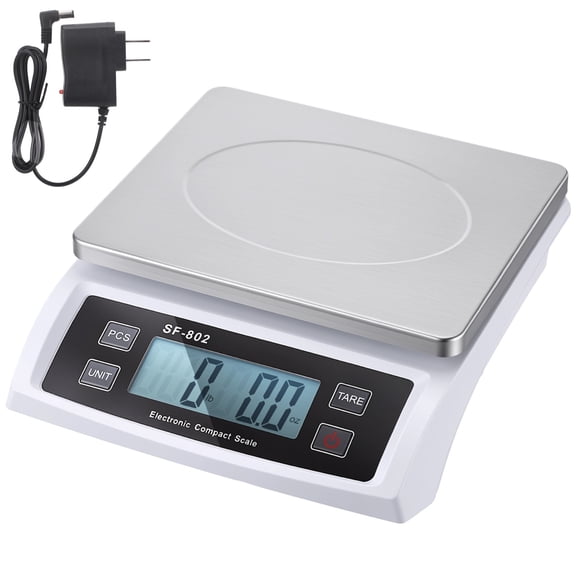 66 lbs Stainless Steel Commercial Kitchen Scale, Large Digital Food Scale with LCD Blacklight Display, Precise Sensor for Baking, Cooking Weighing Devices