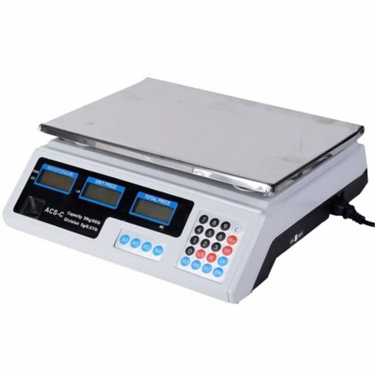 66 lbs Weight Scale Digital Food Scales Count Scale, White & Black 