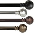 thumbnail image 1 of 66" to 120" Adjustable 3/4" Dia Single Curtain Rod in Satin Nickel with Ludmila Finials,(4890-665), 1 of 3