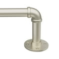 thumbnail image 1 of 66" to 120"Curtain Rods for Windows,1 inch Industrial Curtain Rod, Adjustable Wrap Around Curtain Rods,Industrial Indoor/Outdoor Curtain Rod,Nickel, 1 of 7