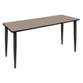 thumbnail image 1 of 66" x 24" Kahlo Tapered Leg Table- Beige/ Black, 1 of 4