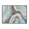 thumbnail image 1 of 66" x 48" Enlarge Slice Geode Framed Wall Art with Black Frame, by DecMode, 1 of 8