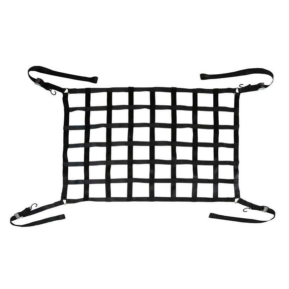 US Cargo Control Heavy Duty Truck Bed Cargo Net, 5.5 Foot x 4.2 Foot (66 Inch x 50 Inch), S-Hook & Cam Buckle Fittings