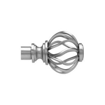 66"x120" Cagio Curtain Rod Matte Nickel