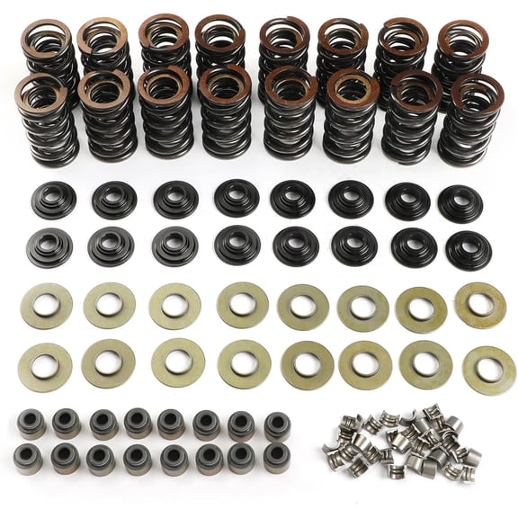 660" Dual Valve Spring Platinum Kit Retainers Fit For LS LS1 LS2 LS3 LS4 LS6 L76 L92 L99 LQ4 LQ9 L33 LSA 4.8L 5.3L 6.0L 6.2L