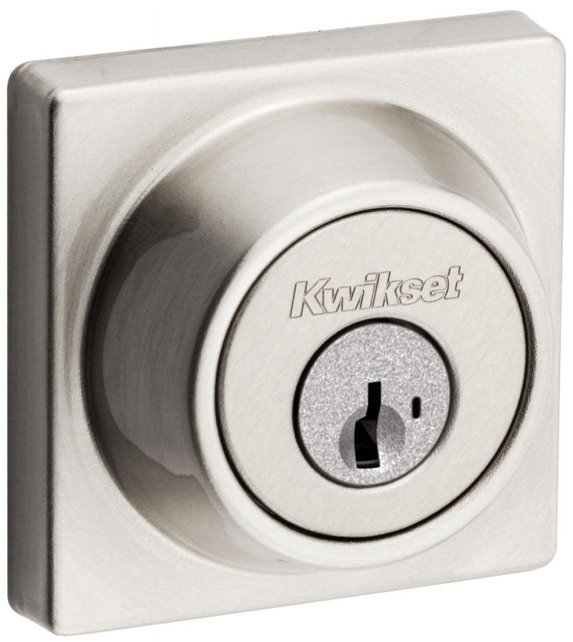 Satin Nickel Single Cylinder Modern Deadbolt Lock