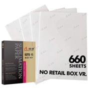 A-SUB Sublimation Paper 8.5X11 inch 125gsm, 660 Sheets Bulk, for Inkjet Printer Heat Transfer DIY Christmas Gifts, No Retail Box Vr.