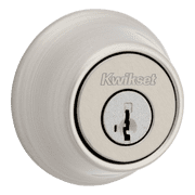 Kwikset 600 Series Single Cylinder Deadbolt Hardware Lock with Smartkey Satin Nickel