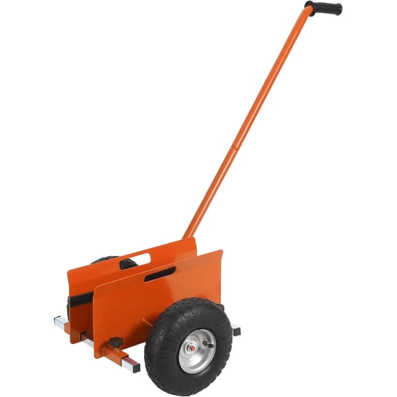 660 lb Heavy Duty Panel Dolly with Extended Handle Adjustable Clamp 10 In Solids Rubber Wheels for Drywall Plywood Doors