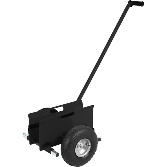 660 lbs Drywall Panel Dolly with Extended Handle Adjustable Clamp and 10 In Solids Rubber Wheels