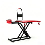 660 lbs Electric Hydraulic Lift Table Cart, Heavy Duty Scissor Lift Table with Retractable Platform for Warehouse, Material Handling & Logistics
