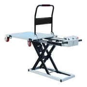 660 lbs Hydraulic Lift Table Cart, Electric Scissor Lift Table with 47" Max Lifting Height, Heavy Duty Flatbed Handcart Trolley for Material Handling & Warehouse