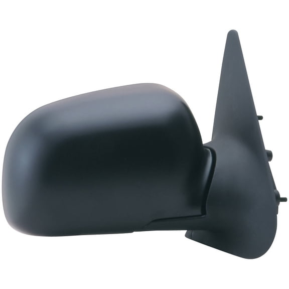 66009M - Fit System Passenger Side Mirror for 94-05 Mazda Pick-Up SE model, black, foldaway, Manual Fits select: 1999 MAZDA B3000 CAB PLUS, 1998-1999 MAZDA B2500 CAB PLUS