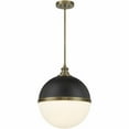 thumbnail image 1 of 6606-885-Minka Lavery-Vorey - 1 Light Pendant-20.13 Inches Tall and 17.38 Inches Wide-Coal/Oxidized Aged Brass Finish, 1 of 7