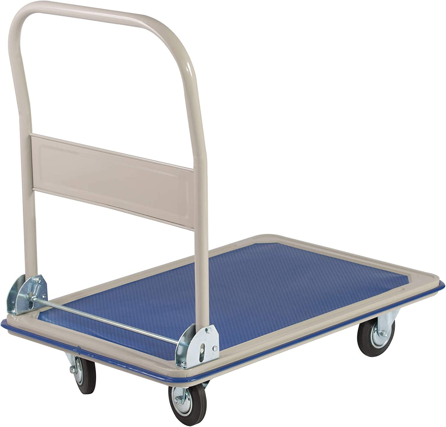 660lb Blue Steel Folding Platform Cart Dolly
