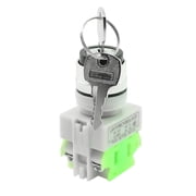 660V 10A 3 Position Rotary Selector Select Switch Keylock 1 NO 1 NC DPST