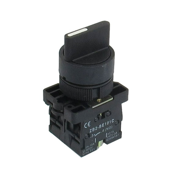 660V 10A On/Off/On Self Lock 3 Postion Rotary Selector Switch 22mm ZB2-ED33