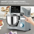 thumbnail image 1 of 660W Stand Mixer, 6-Speed Electric Dough Mixer with LCD Timer, Tilt-Head Food Mixer Includes 5.8Qt Stainless Steel Bowl & Dough Hook, Baking Kitchen Mixer (Silver), 1 of 6