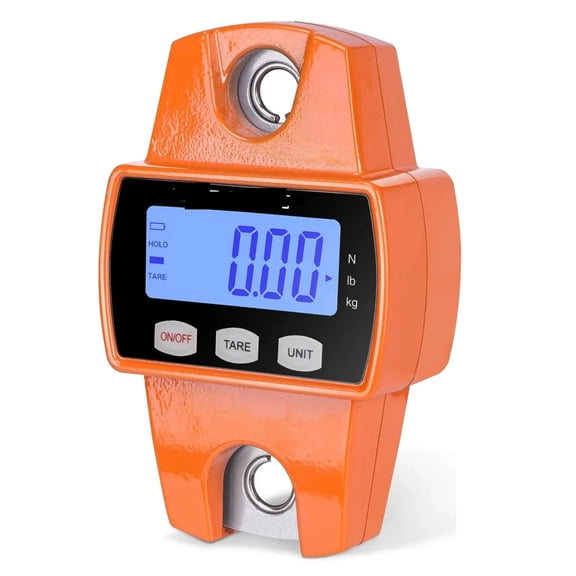 660lb Digital Hanging Scale Case, Handheld 300Kg Mini Crane Scale With Hooks For Farm, Hunting, Fishing ,Easy to Operate