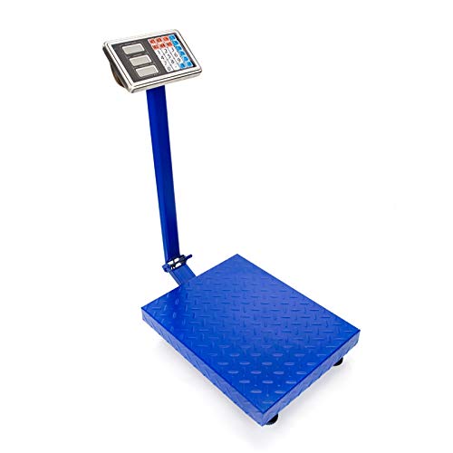 660lbs/300KG Weight Electronic Platform Scale Digital Floor Scale for Weighing Luggage Package Shipping Mailing Postal Scale, High-Definition Display Screen Accurate LB/KG Price Calculator