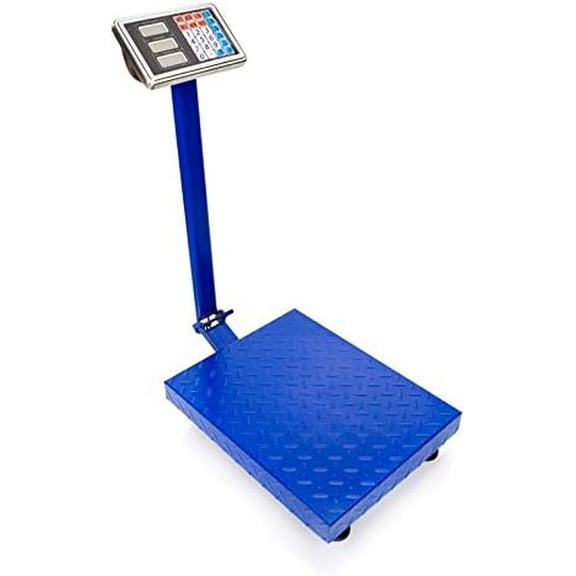 660lbs/300KG Weight Electronic Platform Scale Digital Floor Scale for Weighing Luggage Package Shipping Mailing Postal Scale, High-Definition Display Screen Accurate LB/KG Price Calculator$$Office