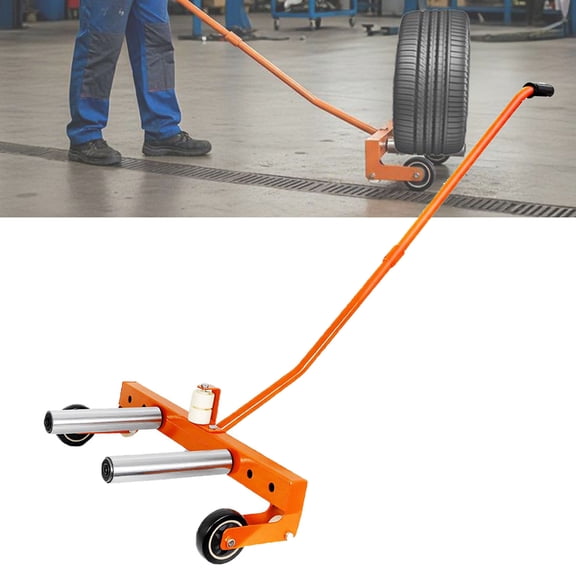 660lbs Adjustable Rolling Tire Wheel Dolly, Heavy-Duty Easy Lift Tire Moving Cart, Adjustable Tire Wheel Dolly, Tire Lifting Tool for Automotive Repair Shops