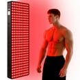 thumbnail image 1 of 660nm 850nm Red Near Infrared Light Device, 2in1 Chip Clinical Grade LED Therapy Panel with 200 LEDs, Pain Relive, Skin, Knees, Muscle, 1 of 1