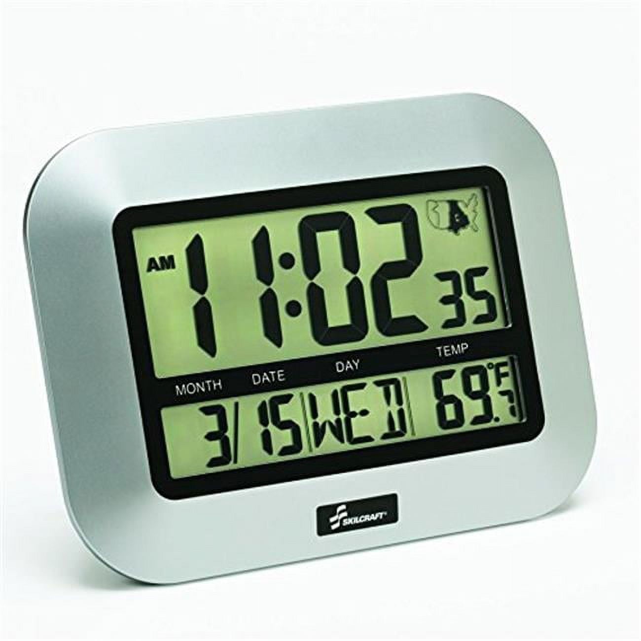 6611877 6645016611877 7.25 in. LCD Digital RadioControlled Clock