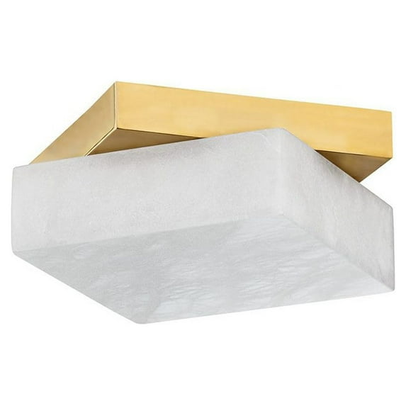 6612-AGB-Hudson Valley Lighting-Brockton - 13W 1 LED Flush Mount-11.5 Inches Tall and 11.5 Inches Wide