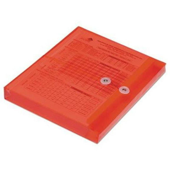 6618831 7530016618831 11.62 in. Poly String-Tie Side Loading Expansion Envelope  Red