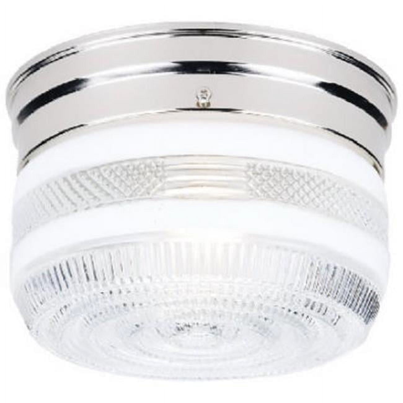 Tony Collection 5'' Polished Chrome Crystal Drum Flush Mount Light