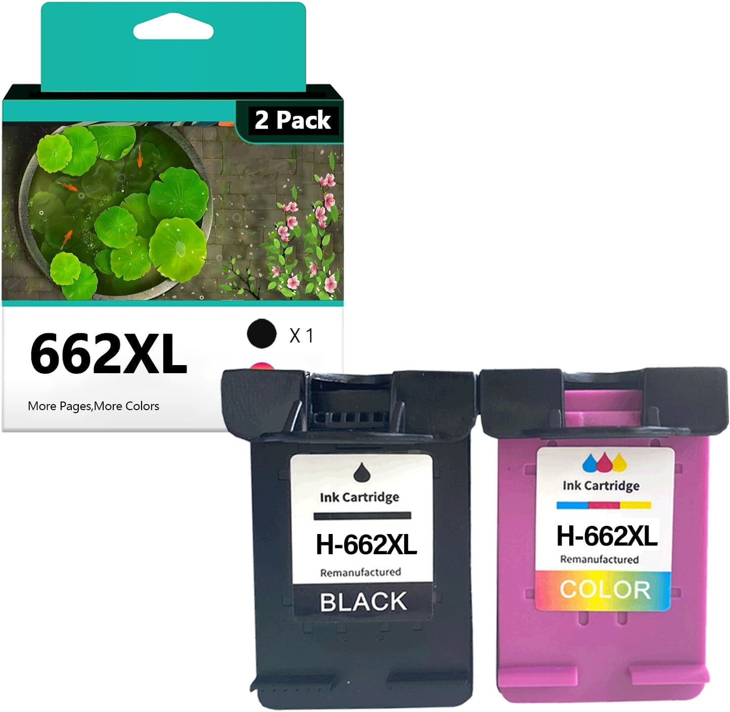 662Xl Ink Cartridges Replacement For Hp 662 662Xl Ink Cartridge Compatible For Hp Deskjet 1015