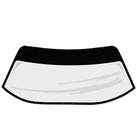 664-6325-2B S2 Windshield Pre-Cut & Drilled with Blackout