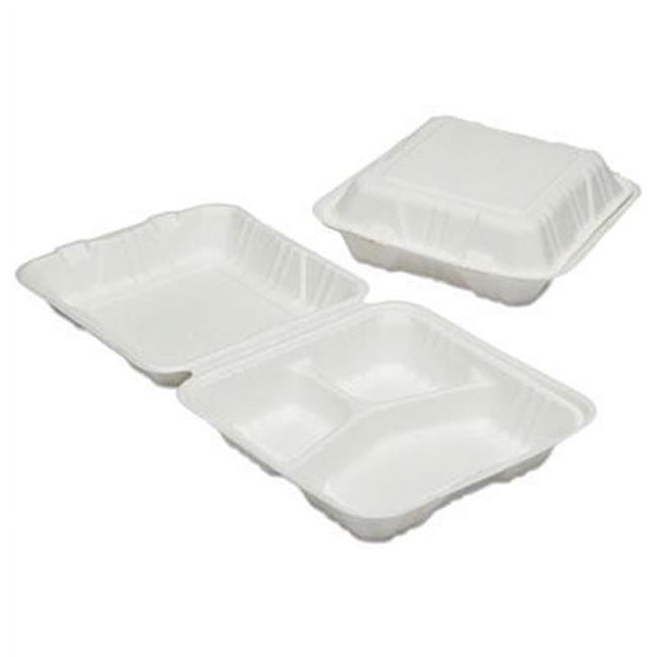 6646909 7350016646909 9 x 9 x 3 in. Clamshell Hinged Lid Togo Food