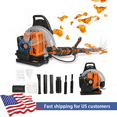 thumbnail image 1 of 665 CFM Leaf Blower, Gas Blower, Gas Leaf Blower for Lawn Care, Backpack Blower, 1 Set Leaf Blower 2 Cycle Engine Multi-Purpose 63CC High Strength Snow Blower for Outdoor, 1 of 10