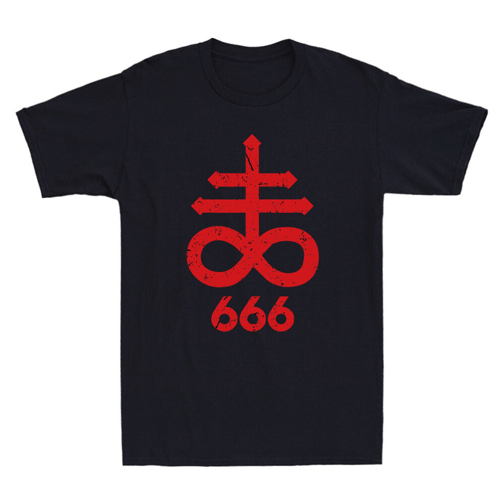 666 - Satanic Occult Church Evil Symbol (Sigil of the Devil) Cool Men's ...